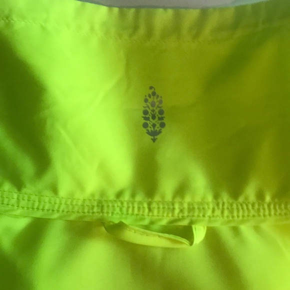 NEW Free People “Movement” Neon Yellow Jacket S: M - Picture 7 of 7